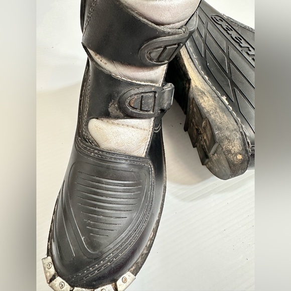 GAERNE G Style Motocross Boots Black/White Mens Sz 5, Made Inn Italy main image 7
